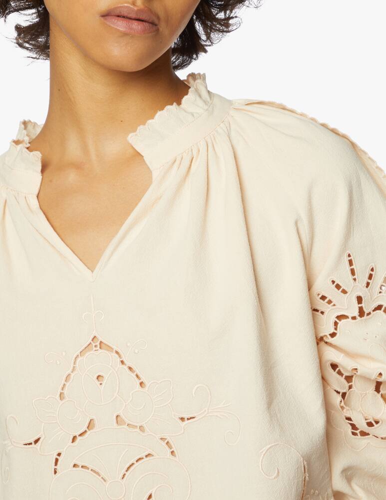 See By Chloé Blusa scollo a V in sangallo - immagine 5