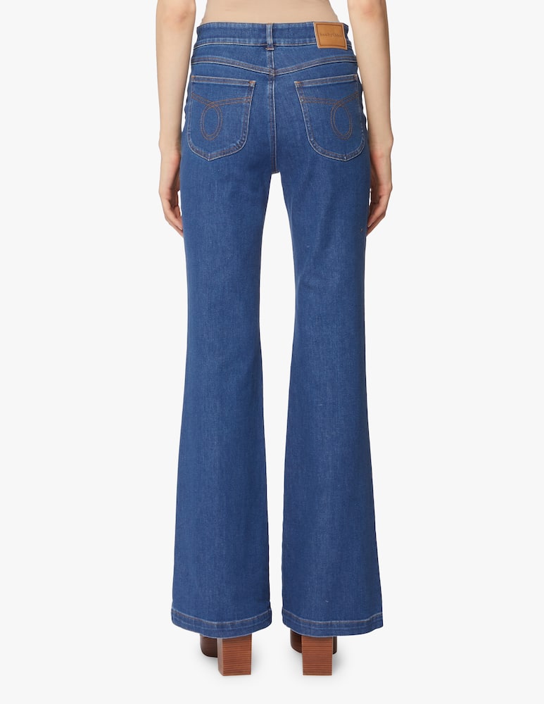 rinascente See By Chloé Jeans a zampa e vita alta 