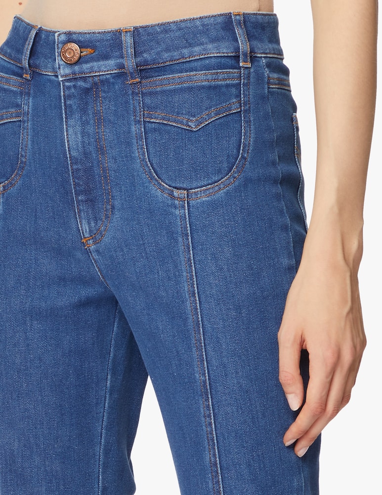 rinascente See By Chloé Jeans a zampa e vita alta 