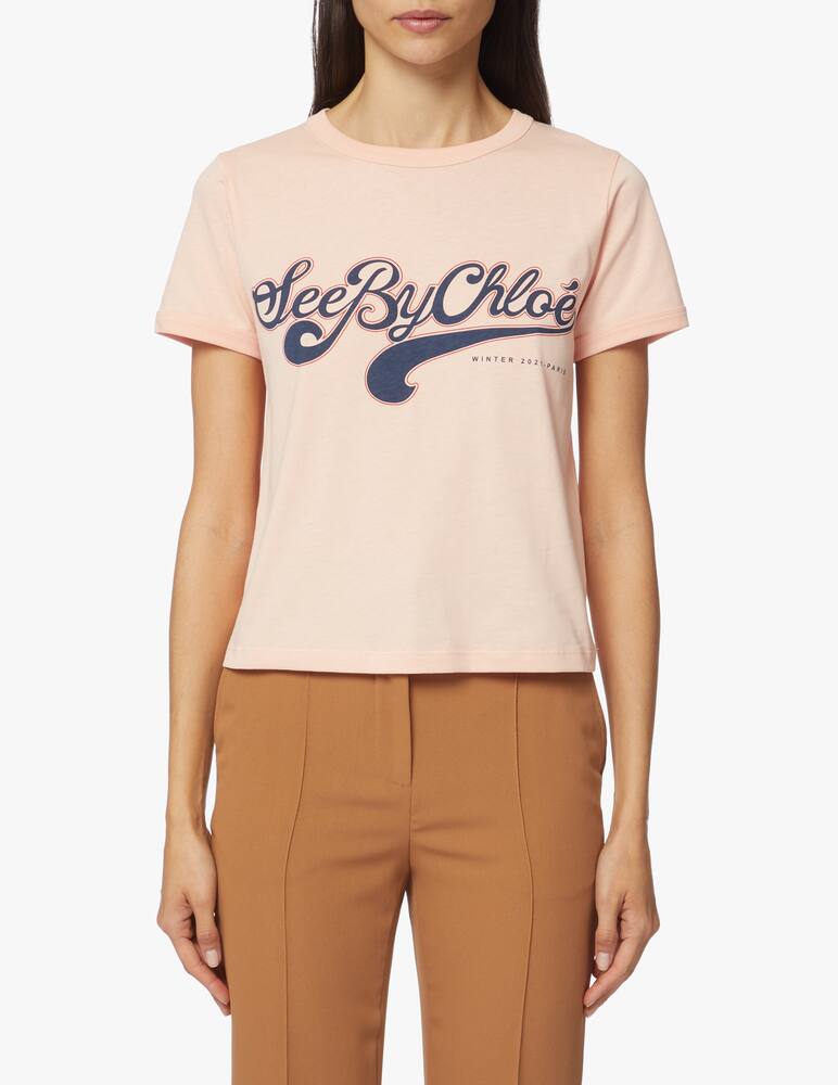 rinascente See By Chloé Logo cotton t-shirt