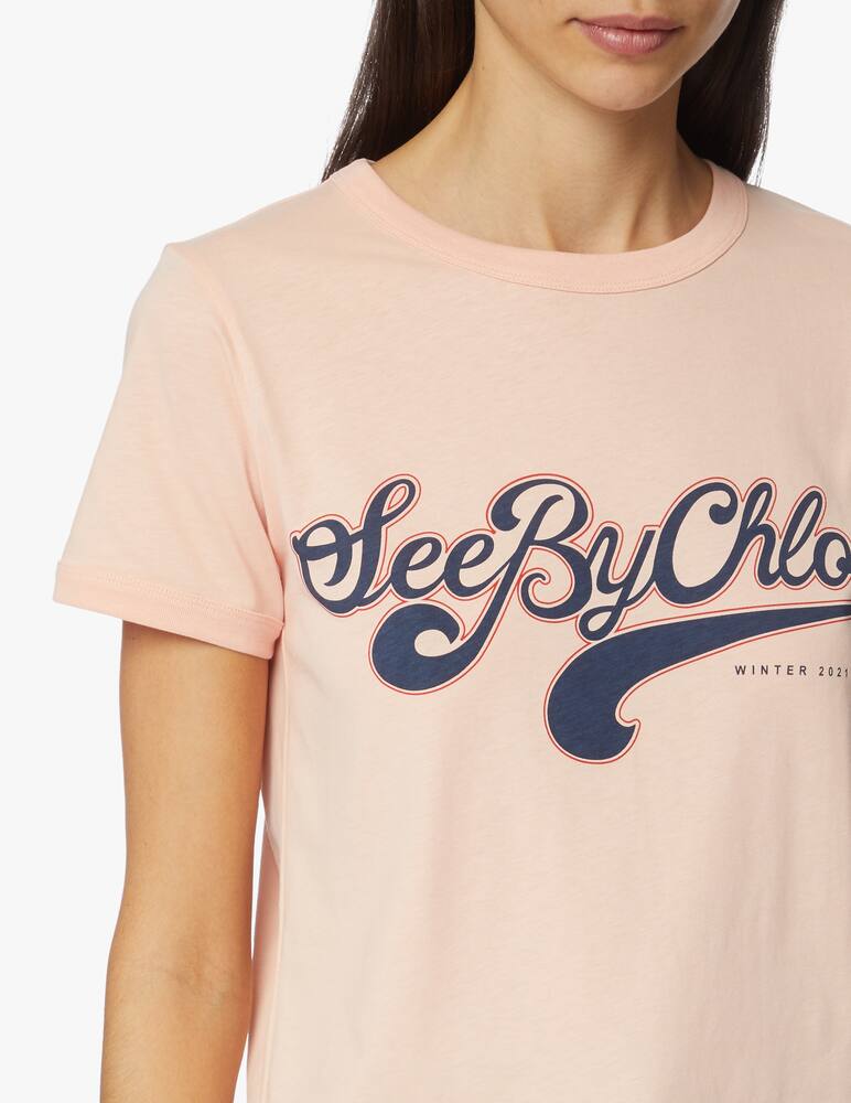 rinascente See By Chloé Logo cotton t-shirt