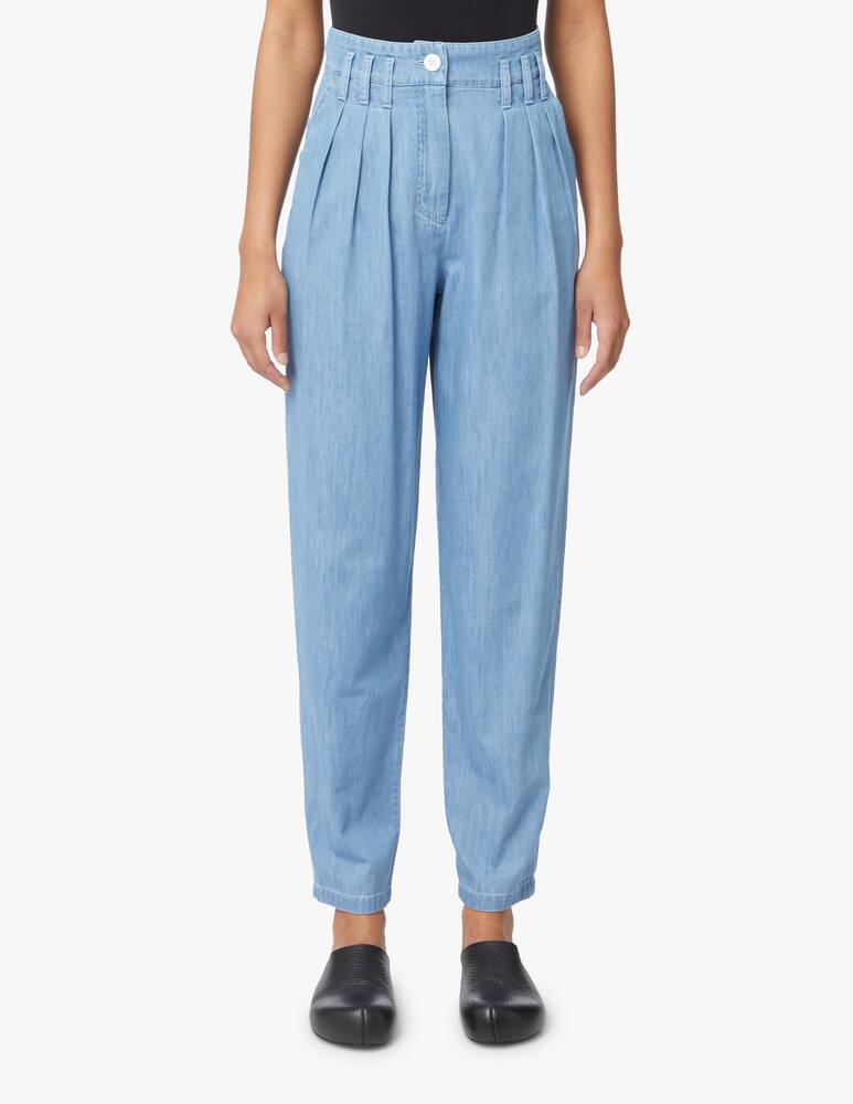 rinascente See By Chloé High rise denim carrot trousers - blue