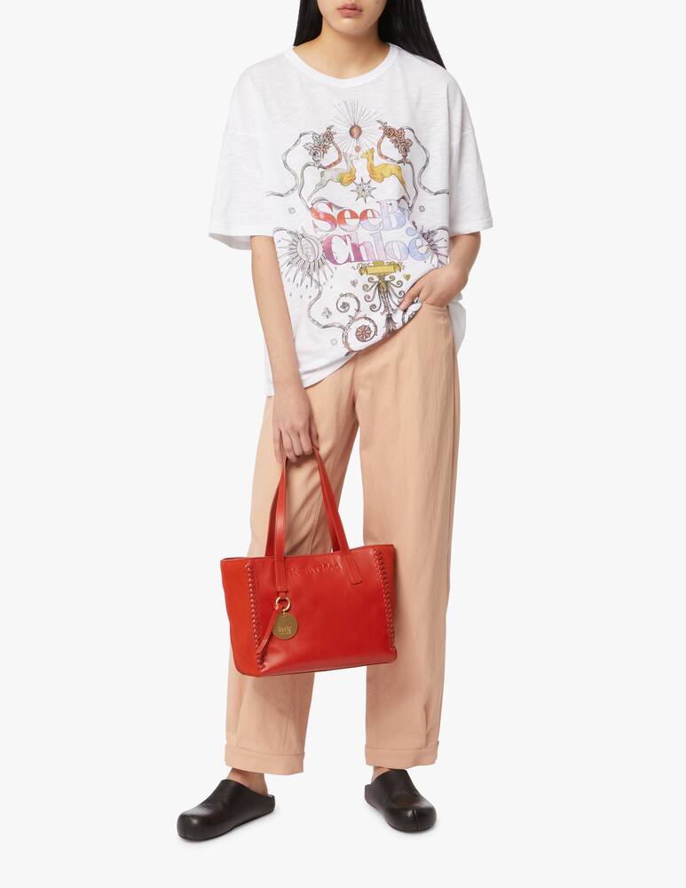 rinascente See By Chloé T-shirt with printed logo - white