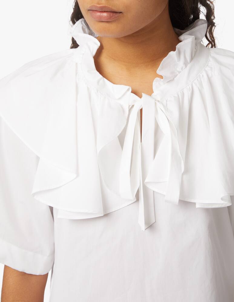 rinascente See By Chloé Blusa a manica 3/4 e voile - bianco