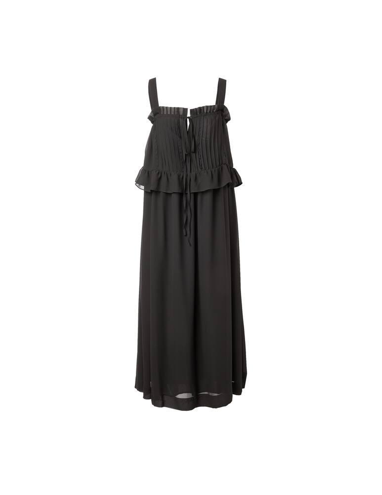 rinascente See By Chloé Maxi dress with tulle - black