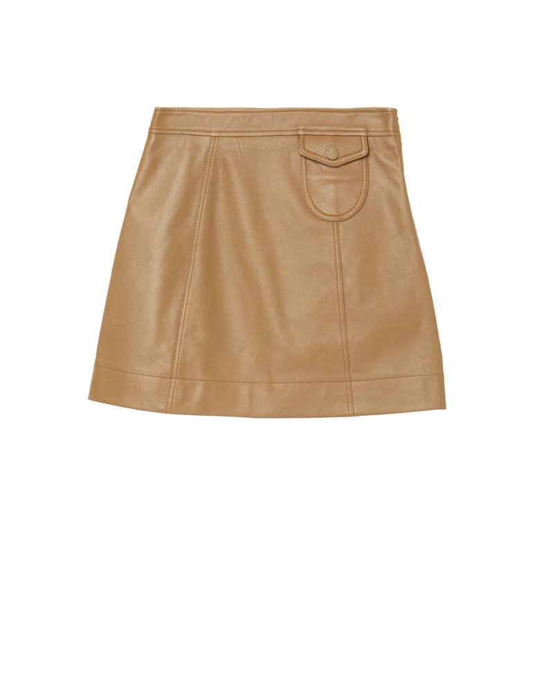 rinascente See By Chloé Minigonna con taschino in pelle sintetica - marrone