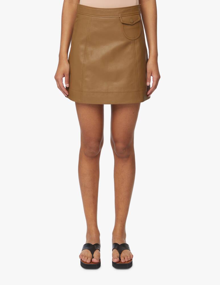 rinascente See By Chloé Minigonna con taschino in pelle sintetica - marrone