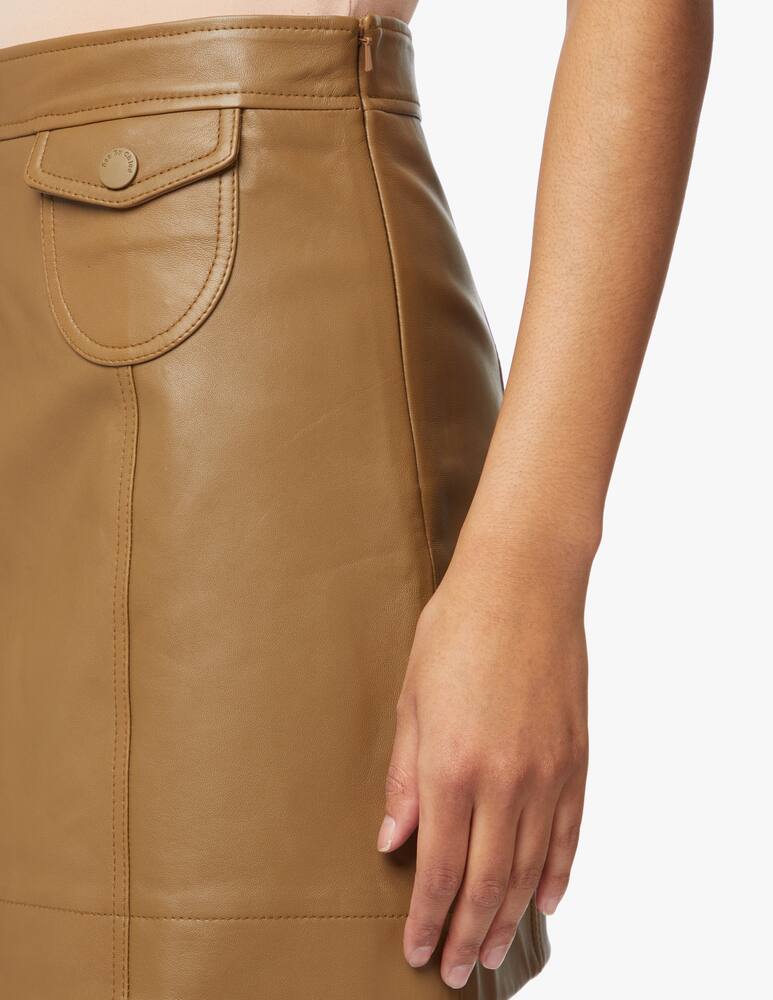rinascente See By Chloé Minigonna con taschino in pelle sintetica - marrone