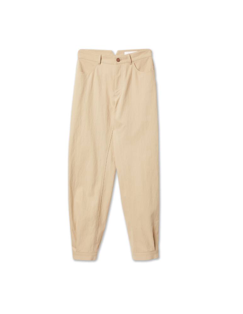 rinascente See By Chloé Pantalone a carota e vita alta - beige