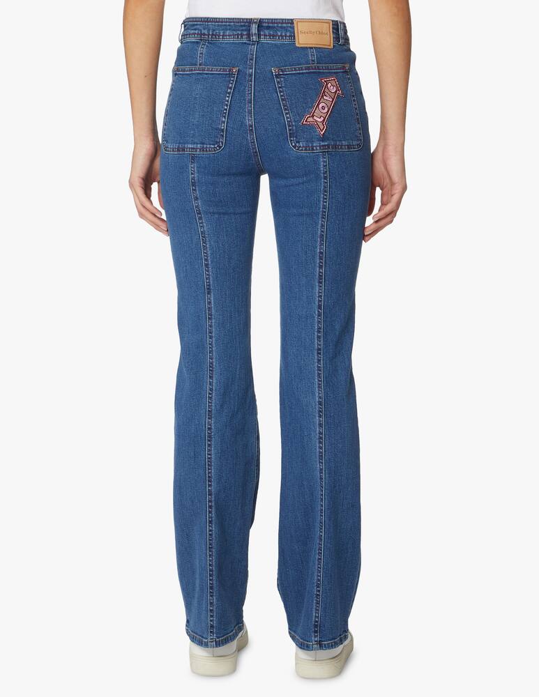 rinascente See By Chloé Jeans a zampa - blu