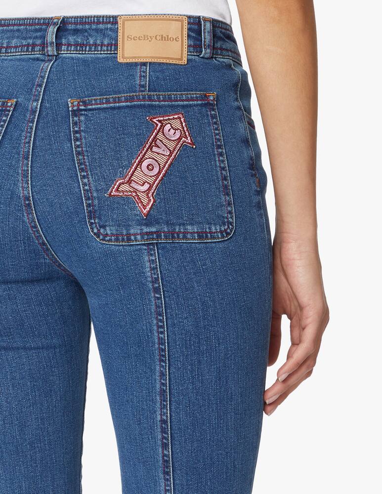 rinascente See By Chloé Jeans a zampa - blu