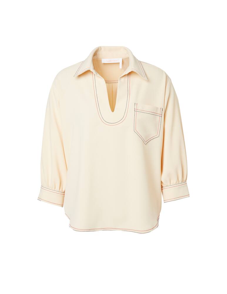rinascente See By Chloé 3/4 sleeves blouse - beige