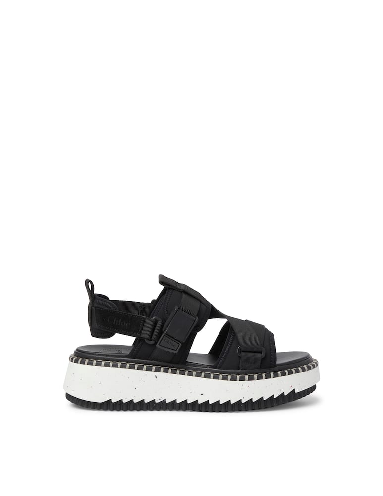 Chloé Lili flatform neoprene sandals - black - picture 1 Chloé Lili flatform neoprene sandals - black - picture 1