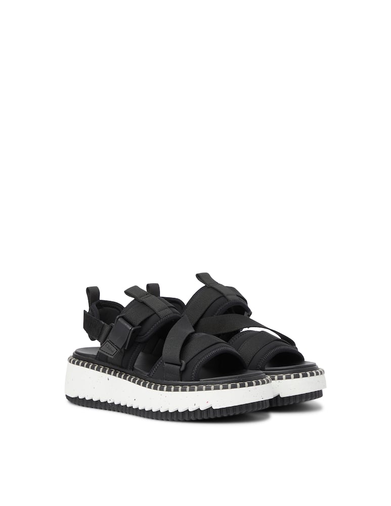 Chloé Lili flatform neoprene sandals - black - picture 2 Chloé Lili flatform neoprene sandals - black - picture 2