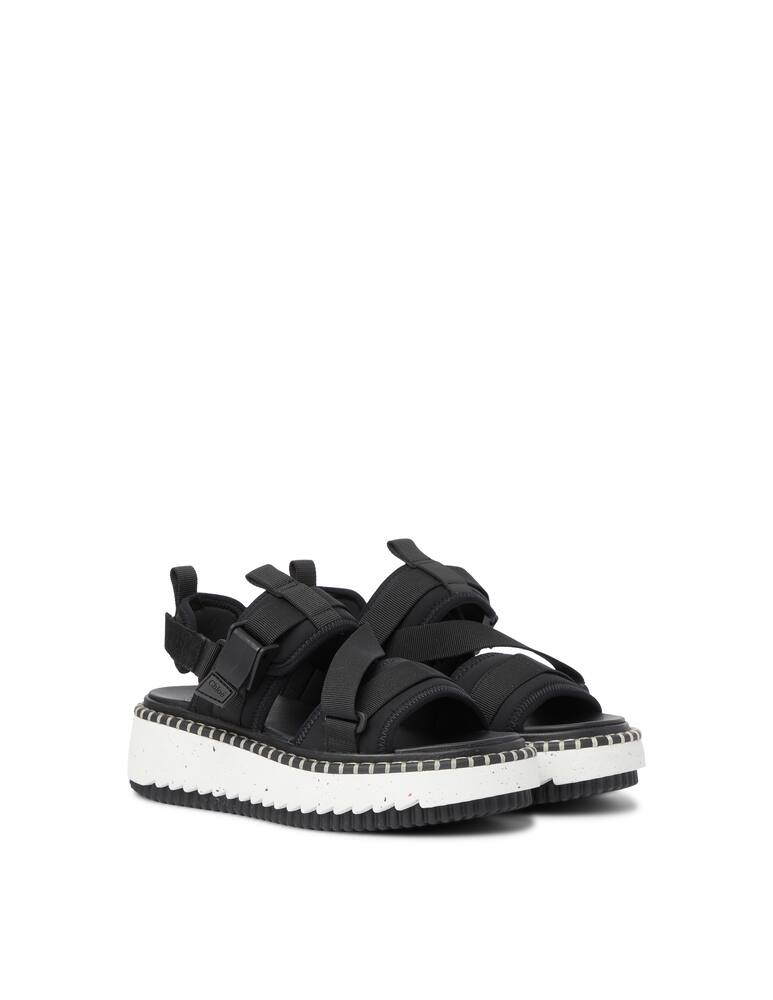 rinascente Chloé Lili flatform neoprene sandals - black