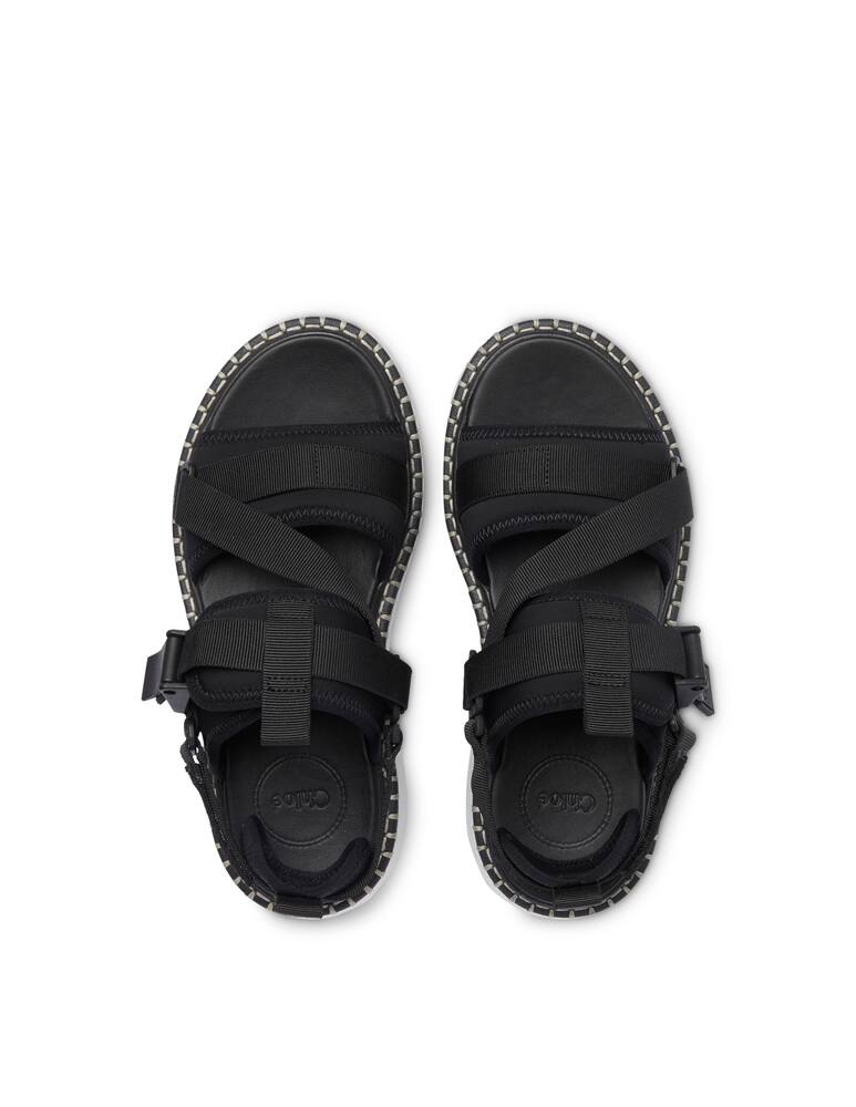 rinascente Chloé Lili flatform neoprene sandals - black
