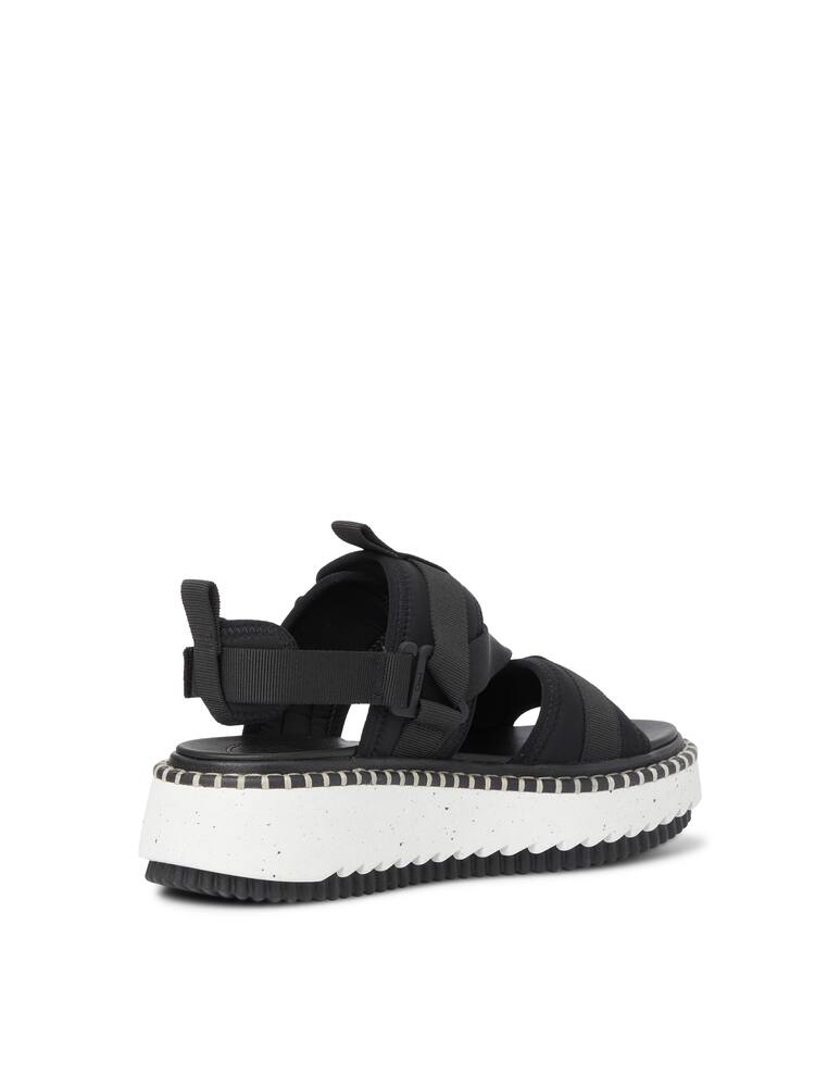 rinascente Chloé Lili flatform neoprene sandals - black