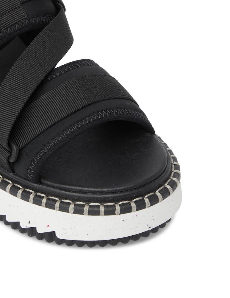 Chloé Lili flatform neoprene sandals - black - picture 5 Chloé Lili flatform neoprene sandals - black - picture 5