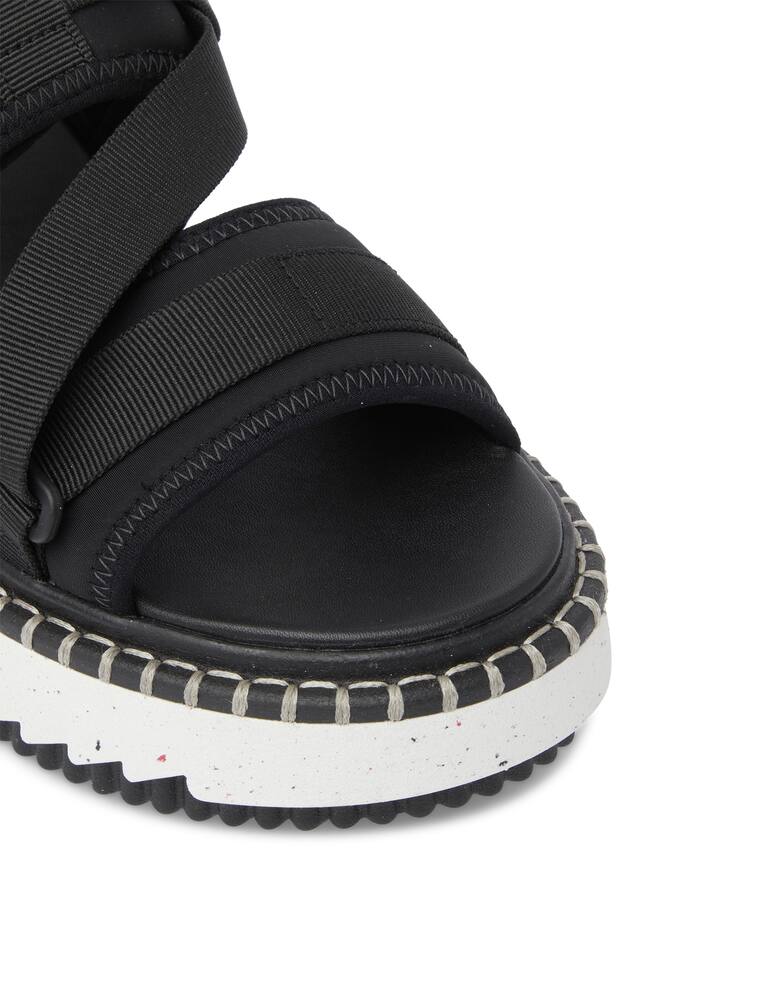 rinascente Chloé Lili flatform neoprene sandals - black