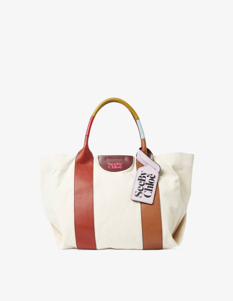 rinascente See By Chloé Borsa shopper in tela Laetizia - Beige