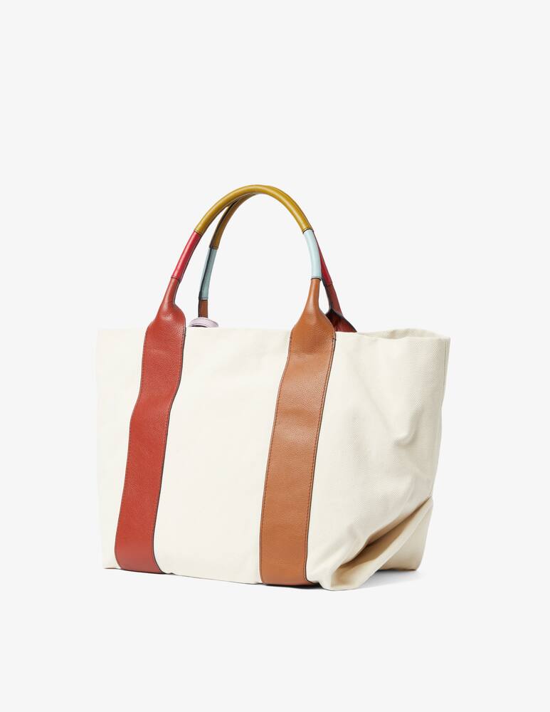 rinascente See By Chloé Borsa shopper in tela Laetizia - Beige