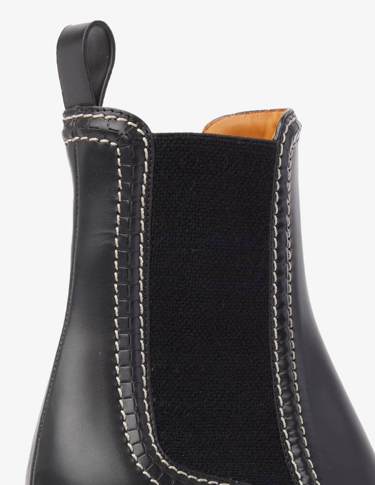 rinascente Chloé Mallo leather booties - Black