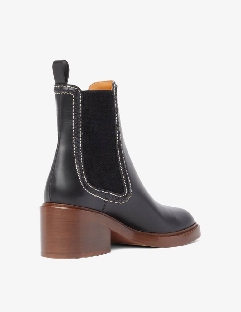 rinascente Chloé Mallo leather booties - Black