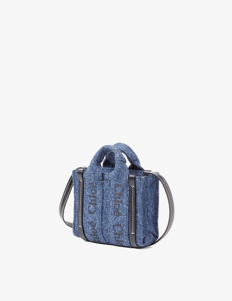 rinascente Chloé Woody denim mini bag