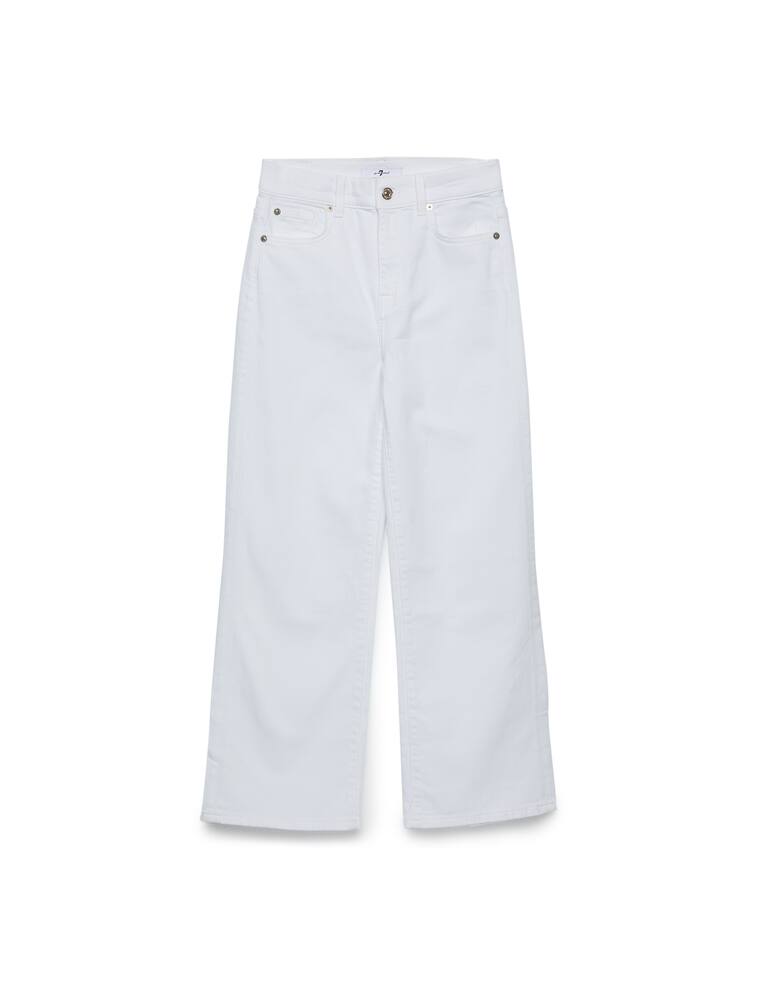 rinascente 7 For All Mankind Cropped Alexa pure white jeans