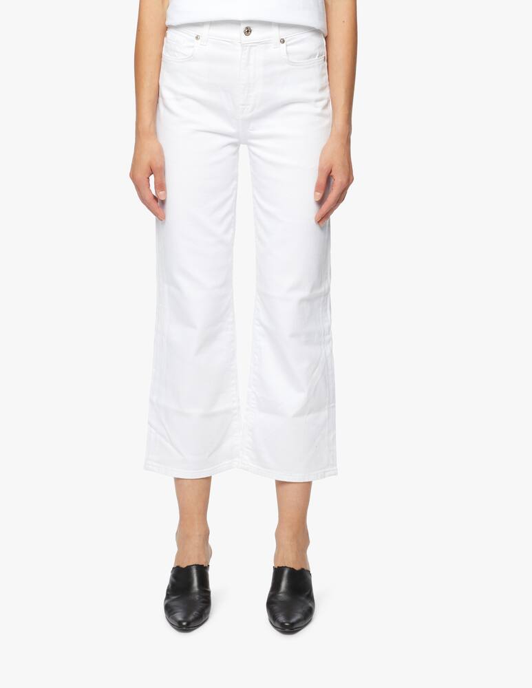 rinascente 7 For All Mankind Cropped Alexa pure white jeans