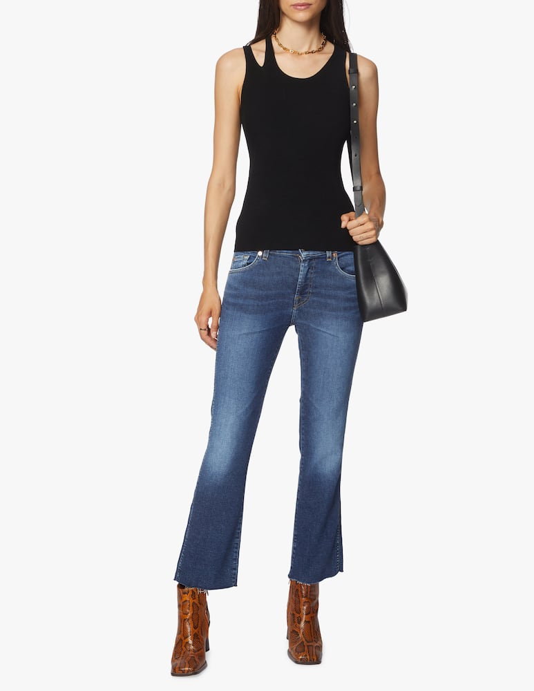 rinascente 7 For All Mankind High rise cropped jeans Boot