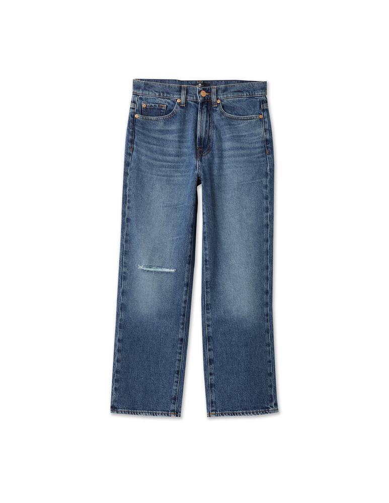 rinascente 7 For All Mankind Jeans a zampa cropped - blu