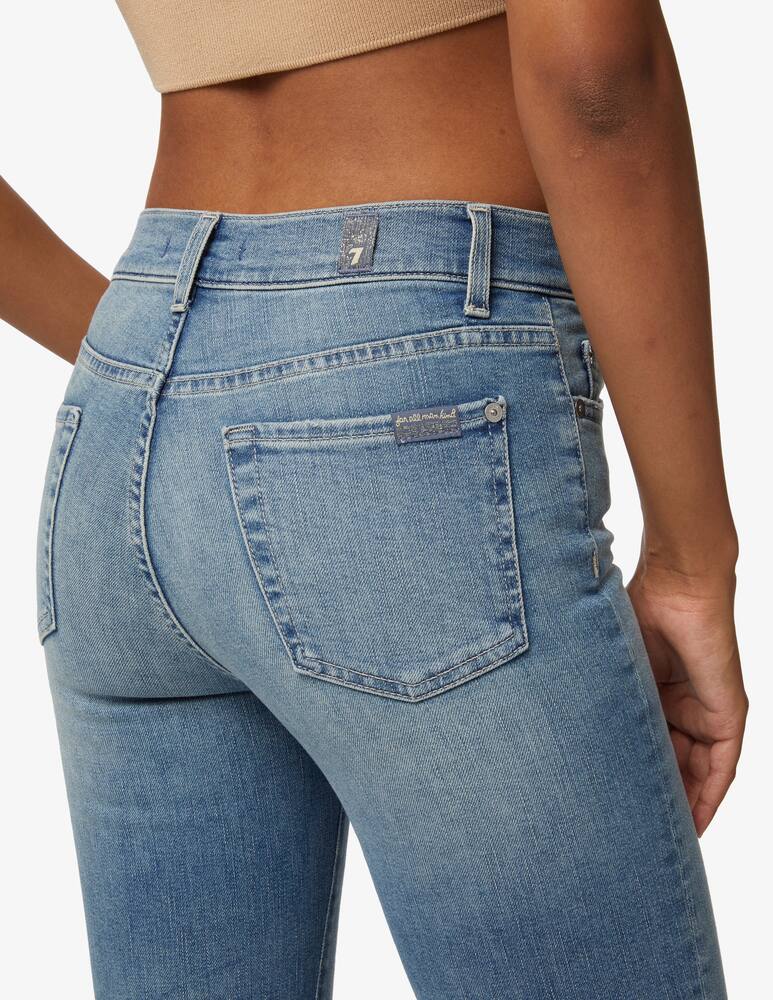 rinascente 7 For All Mankind Jeans a gamba dritta con orlo a taglio vivo - blu