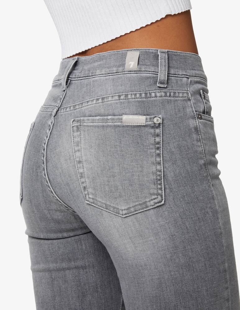rinascente 7 For All Mankind Jeans a gamba dritta con orlo a taglio vivo - grigio