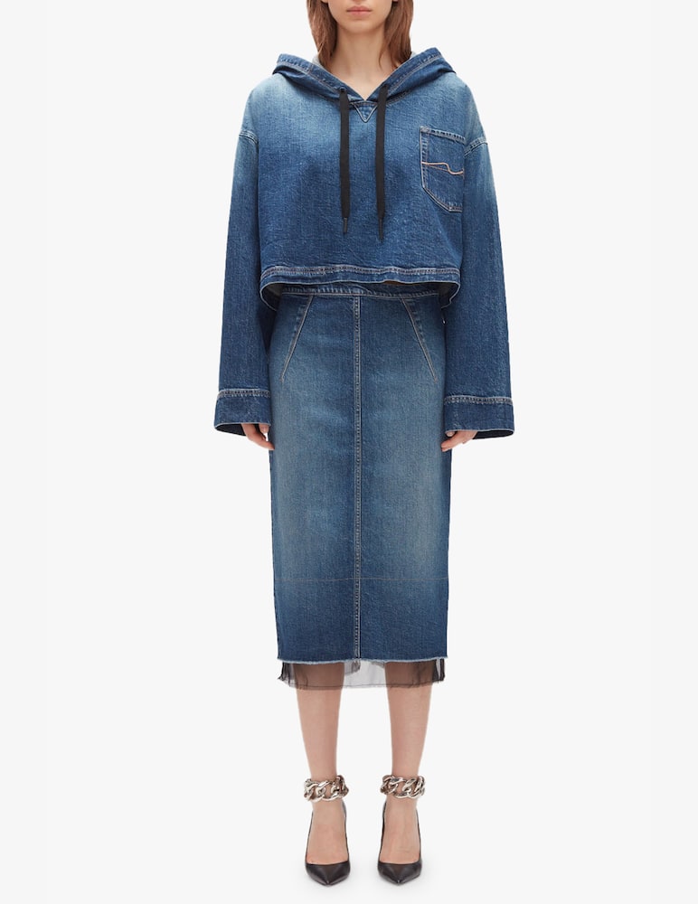 rinascente 7 For All Mankind Gonna midi N°21 x 7 For All Mankind - blu