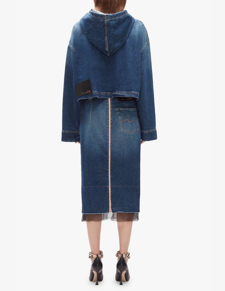 rinascente 7 For All Mankind Gonna midi N°21 x 7 For All Mankind - blu