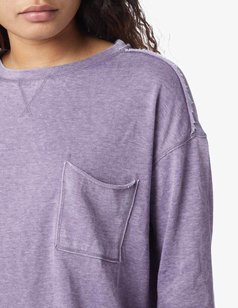 rinascente 7 For All Mankind Mesa cotton blend ribbed jumper - violet