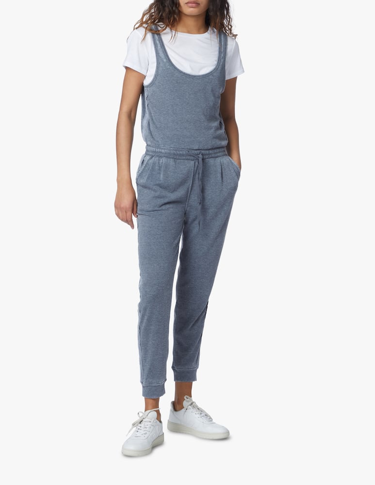 7 For All Mankind Mesa cotton blend ribbed jumpsuit - black - picture 1 7 For All Mankind Mesa cotton blend ribbed jumpsuit - black - picture 1