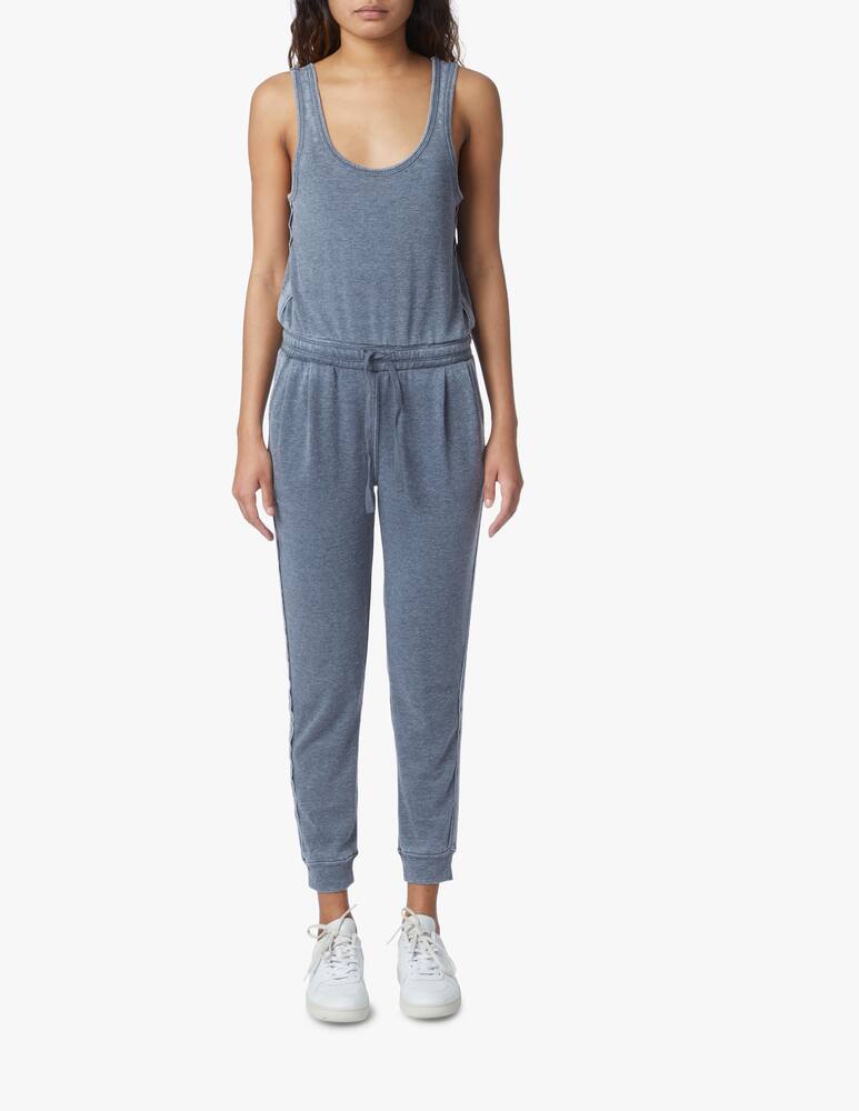 rinascente 7 For All Mankind Tuta in misto cotone a costine Mesa - nero