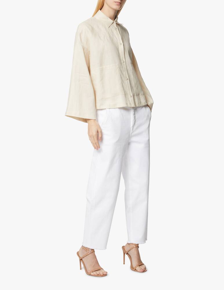 rinascente 7 For All Mankind Jeans a vita alta Ease Dylan - bianco