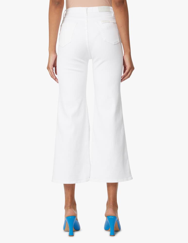 rinascente 7 For All Mankind Jeans a vita alta - bianco