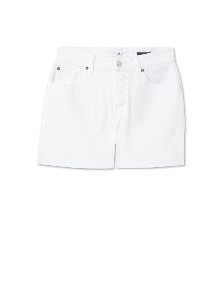 rinascente 7 For All Mankind Billie boyfriend denim shorts - white