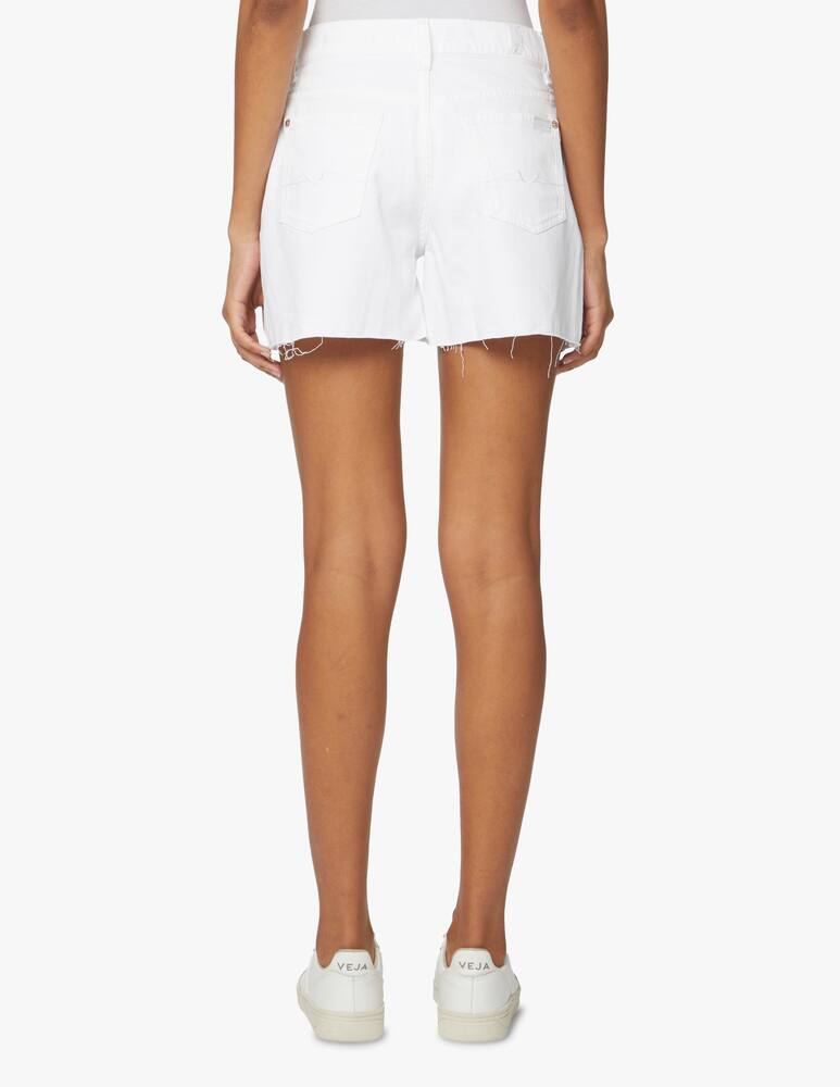 rinascente 7 For All Mankind Billie boyfriend denim shorts - white