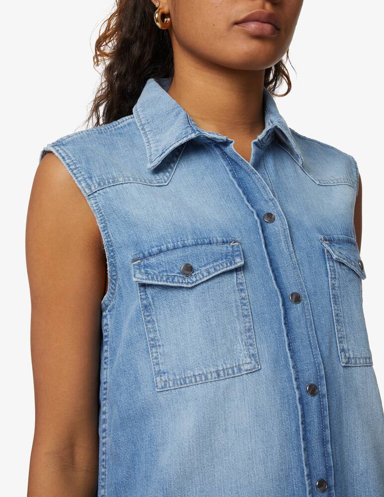 rinascente 7 For All Mankind Sleeveless shirt dress - blue