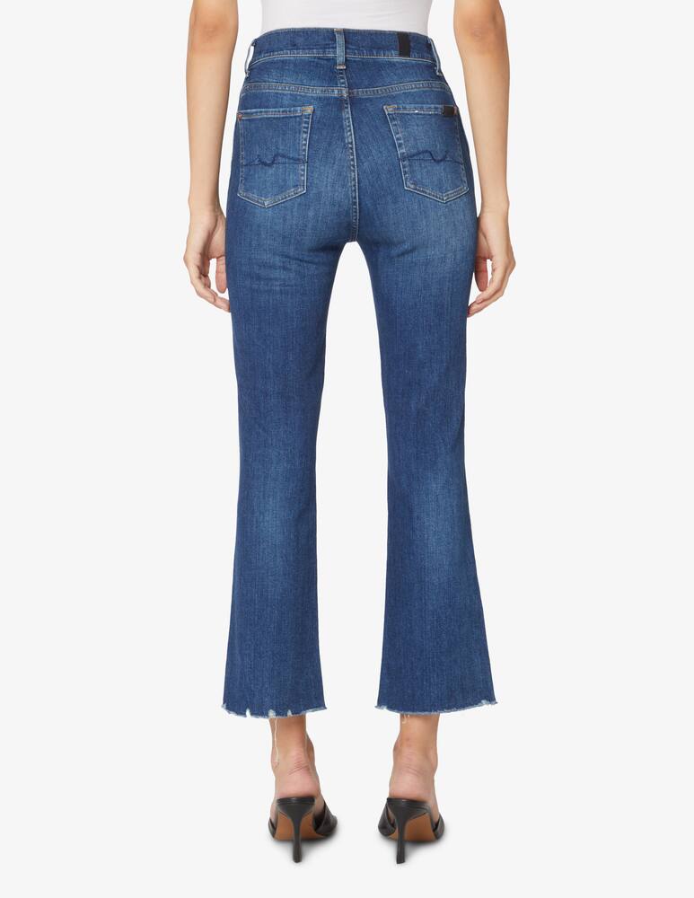 rinascente 7 For All Mankind Jeans a vita alta slim Kick - Blu