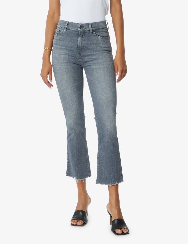 rinascente 7 For All Mankind Jeans a vita alta slim Kick - Grigio