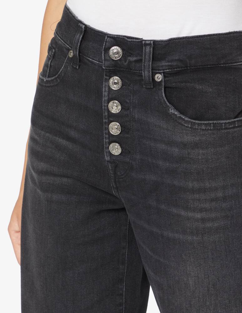 rinascente 7 For All Mankind Jeans the modern straight luxe vintage - Nero