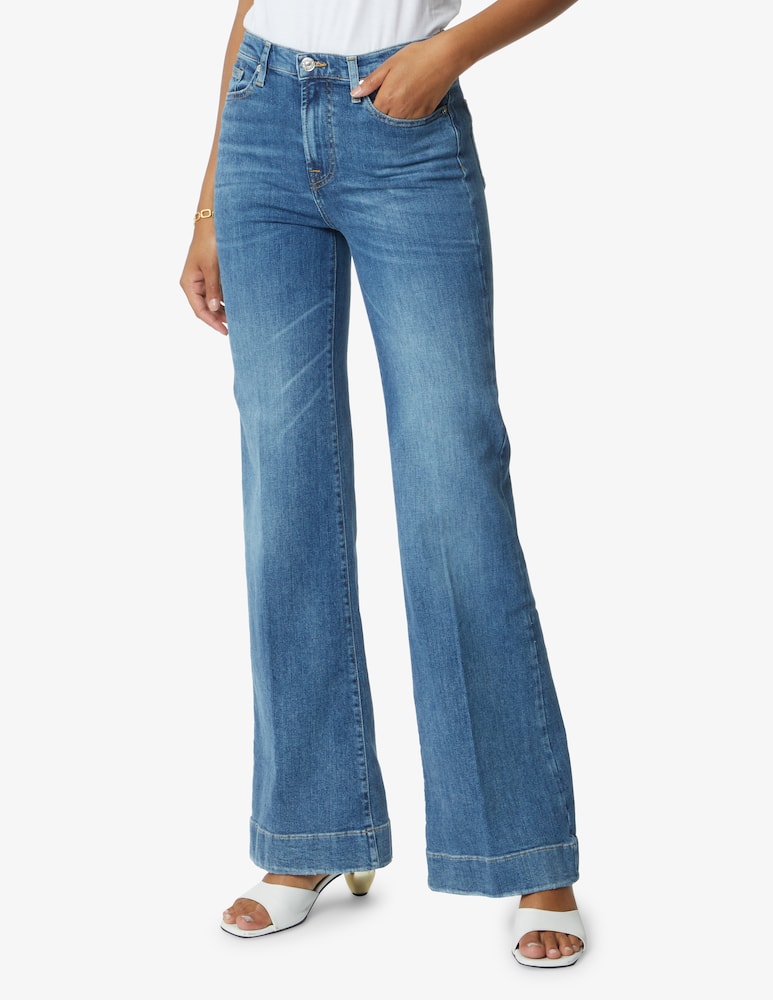 rinascente 7 For All Mankind Modern dojo embroidered 7 jeans - Blue