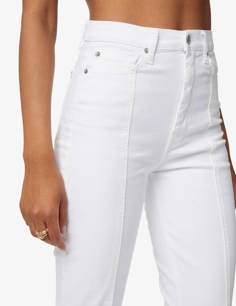 7 For All Mankind Ultra high rise jeans with front seam - white - picture 4 7 For All Mankind Ultra high rise jeans with front seam - white - picture 4