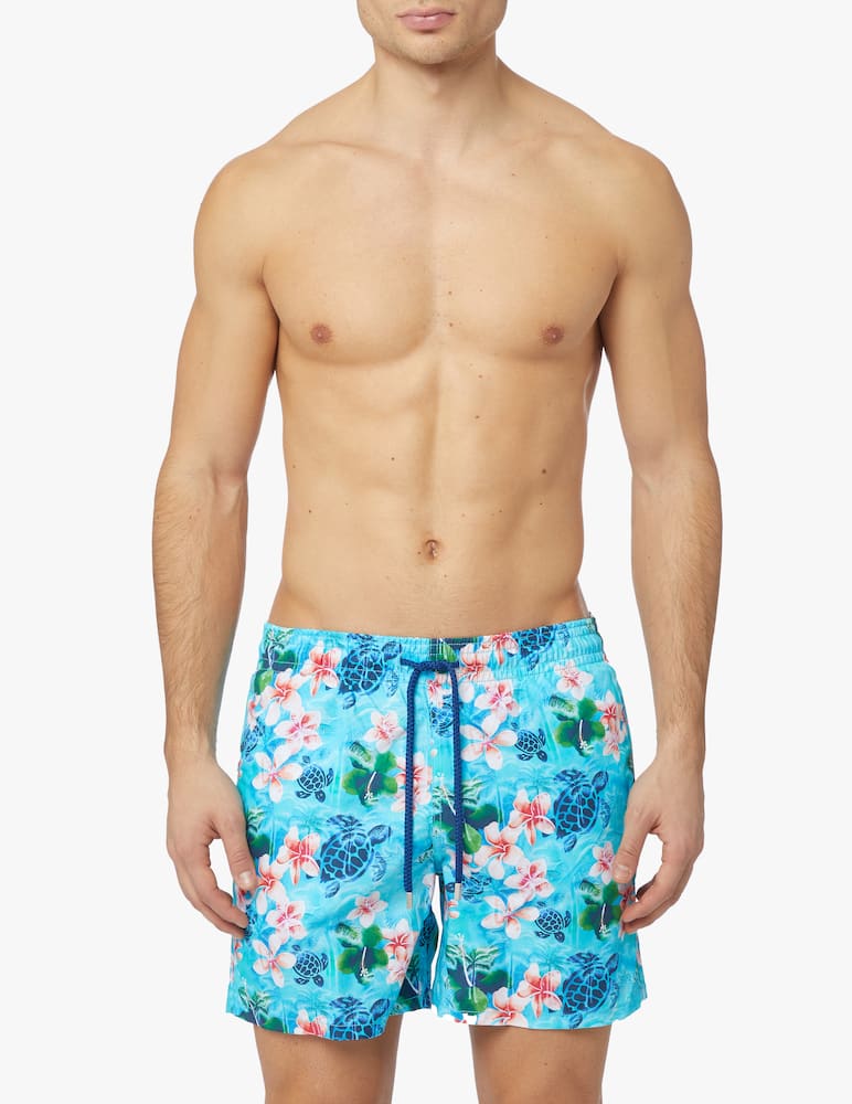 rinascente Vilebrequin Costume boxer turtles jungle - blu